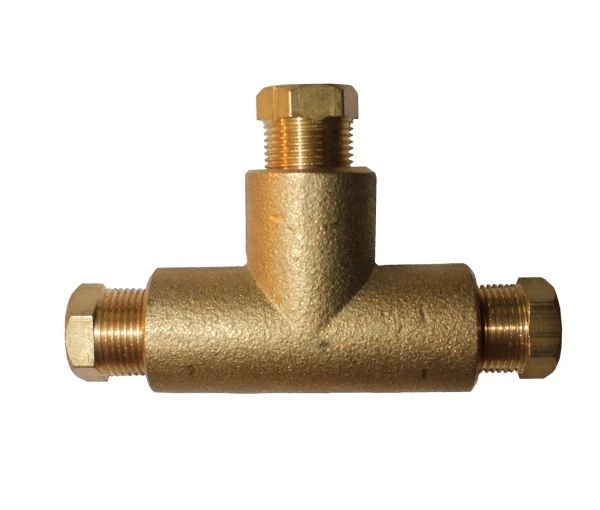 Тройник для медной трубки 6x8x6 mm в сборе