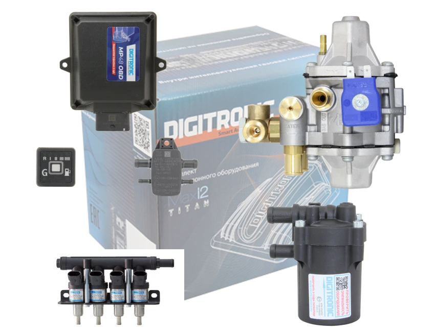 Комплект AT- 12 метан MP48 OBD 4 цил. (DYMCO)