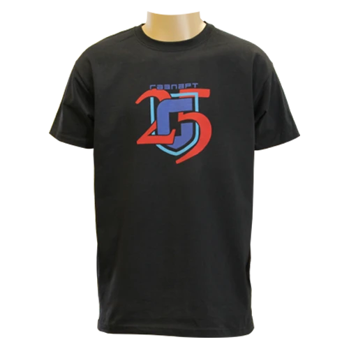 Футболка черная 25 лет XL